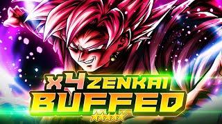 HUMAN EXTERMINATING DAMAGE! 4x ZENKAI BUFFED ULTRA ROSE FEARS NO ONE! | Dragon Ball Legends