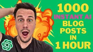 How I AUTOBLOG 50 Posts in 5 Minutes using AI | Ultimate Tutorial (AI SEO Level Up!)