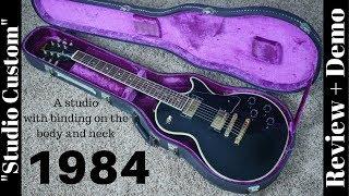 1984 Gibson Les Paul "Studio Custom" Black Review and Demo