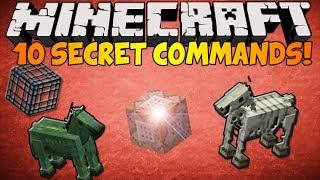 Minecraft - 10 Secret Commands in ONE VIDEO!