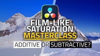 What is SUBTRACTIVE Saturation!?! - Pro Colorist Masterclass - Film Emulation in Davinci Resolve