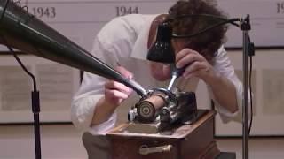 Met Opera Stars Record on Wax Cylinder Equipment