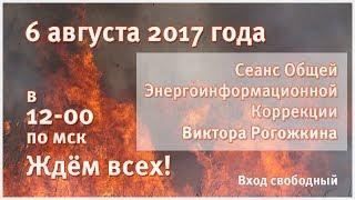 Сеанс Общей Коррекции Виктора Рогожкина. 6 августа 2017 года