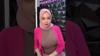 Live Hijab Rajut coklat | ig@yasminvelya