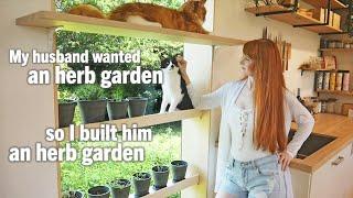 I built an herb garden for my husband