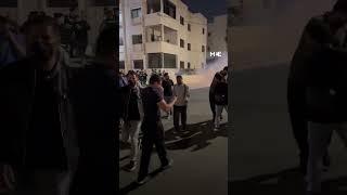 Jordanian security forces try to disperse pro-Palestine protesters near Israeli embassy in Amman