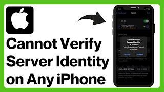 How to FIX “Cannot Verify Server Identity” on ANY iPhone! (2024)