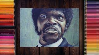 Speed Drawing - Jules Winnfield | Samuel L Jackson | Pulp Fiction | Epico Dibujo #4