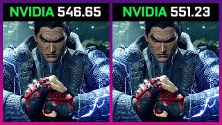 NVIDIA DRIVER 546.65 vs 551.23 | TEST IN 6 GAMES | RTX 3060