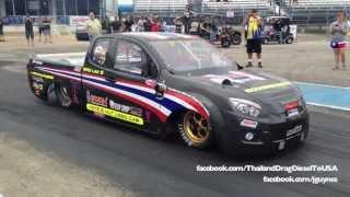 Team Thailand Diesel Drag - 8.2 @ 164mph [HD]