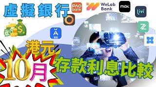 [最新10月] 8間虛擬銀行港元定期存款/活期存款比較