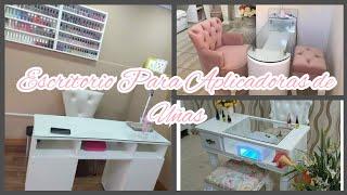 ️IDEAS PARA APLICADORAS DE UÑAS DECORA TU AREA DE TRABAJO /muebles para aplicadoras de uñas.