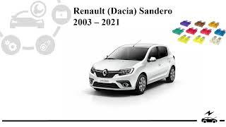 Fuse box diagram Dacia (Renault) Sandero Stepway and relay with assignment and location