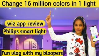 Color changing light depends on our mood | wiz app Philips bulb review | multicolor smart light bulb