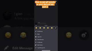 How to put gif emojis in your discord bio part 2 show some love