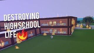 DESTROYING HIGH SCHOOL LIFE | ROBLOX EXPLOITING