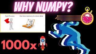 What is Numpy? Why Numpy arrays are faster than python lists?