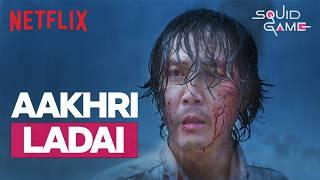 Squid Game’s Deadliest Final Fight REVEALED! | Full Scene in Hindi Dub | Netflix India