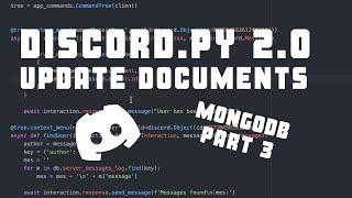 Update records/documents (mongodb Part 3) - Making a simple bot in Discord.py 2.0