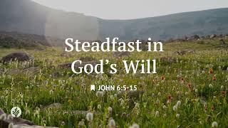Steadfast in God's Will | Audio Reading | Our Daily Bread Devotional | June 21, 2025