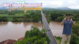 Wow! que impresionante rio Cutzamala se salió de su cauce anda por los restaurantes las ramaditas