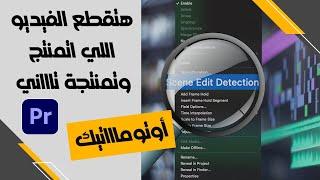 ازاي اقدر اقطع المشاهد وأعيد مونتاجها بطريقة تلقائية بدون مجهود ووقت scene edit detection