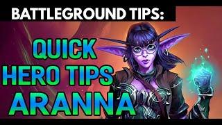 Quick Hero Tips: Aranna Starseeker | Hearthstone Battlegrounds