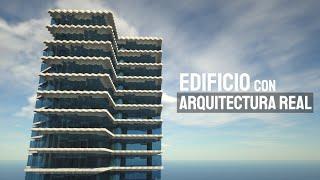 CONSTRUÍ un EDIFICIO utilizando ARQUITECTURA REAL en Minecraft