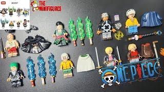 New Unofficial Lego One Piece Film : Red Minifigures XINH 0357 | Luffy| Sanji | Zoro | Sabo