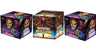 Color Rage by Raccoon, Nishiki Willow by Dominator, & Color Rage by Raccoon Fireworks