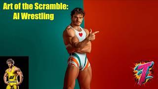 The Art of the Scramble: AI Wrestling's Dance of Determination #aiwrestling #aiart #aiathlete