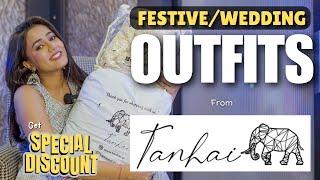 Festive Special outfits from an Instagram page *Tanhai*  | classy outfits | Tryon | gimaashi