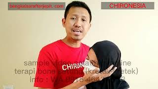 TUTORIAL REPOSISI TULANG LEHER ATAS C-1 (atlas) CHIROPRACTIC (sample video pelatihan terapi kretek2)