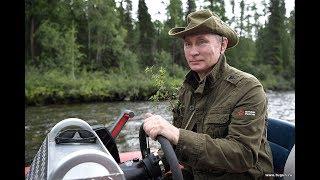 ПУТИН В.В. за штурвалом лодки ФРЕГАТ от СТИХИИ ВОДЫ Абакан