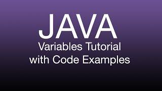 Java Class Variables, Instance Variables, Local Variables, Parameters Tutorial