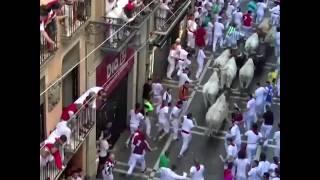 Three men gored at opening of Running of the Bulls festival in Spain