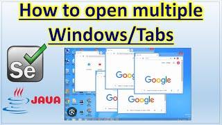 How to open multiple windows/tabs in Selenium Web driver Automation | Pradeep Nailwal