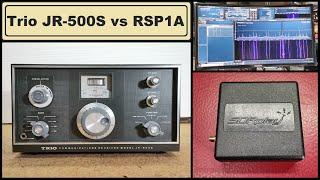 Short review of Trio JR-500S ham radio receiver, and comparision with SDRplay RSP1A SDR Radio