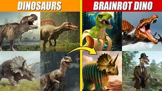 Transforming Dinosaur Into Brainrot Dinosaur | SPORE