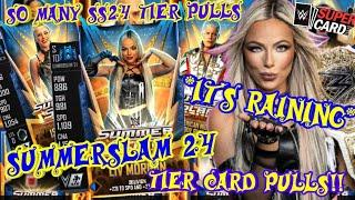 IT'S RAINING SS24 TIER CARDS!! CRAZY SUMMERSLAM 24 PACK OPENING! WWE SuperCard