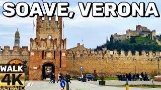 [4K] SOAVE, VERONA ITALY - THE MOST BEAUTIFUL VILLAGE OF ITALY | WALKING TOUR