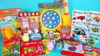 various toys, 다양한 장난감, surprise toys, larva, fossil excavation, miniature, hatchimals, fishing, etc