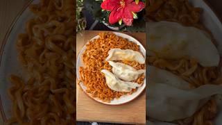 Ramen with Dumplings || Best Combo #ramen #momos #dumpldumpling