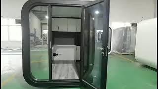 Soundproof ready made office pod prefab office shed capsule office cabin for home backyard