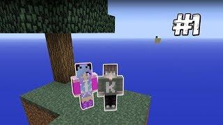 ПРО УЧИТ ВЫЖИВАТЬ ДЕВУШКУ НУБА НА SKYBLOCK! ВЫЖИВАНИЕ НА СКАЙБЛОК САМОЕ НАЧАЛО! #1