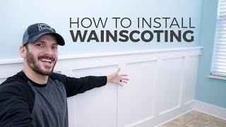 How to Install Wainscoting | DIY Board and Batten