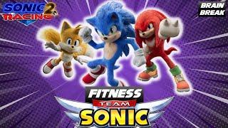 SONIC the HEDGEHOG RACE FITNESS | BRAIN BREAK |  DANCE and exercise for kids