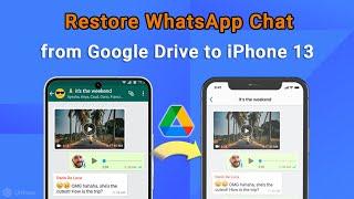 How to Restore WhatsApp Chat from Google Drive to iPhone 13/14 [AndroidiOS]