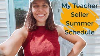 My Teacher Seller Summer Schedule (How I Plan On Crushing My TPT Summer Goals!)