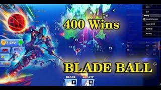 Hitting 400 wins in blade ball #bladeball #roblox